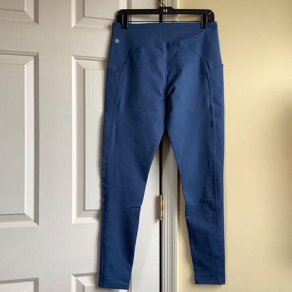 Zella Recycled Live In Pocket Leggings Full Length Navy Denim SZ L - Picture 7 of 15